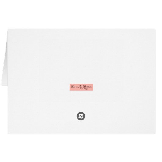 Kleurrijk wenskaart van de sappige tuin (Achterkant Horizontaal)