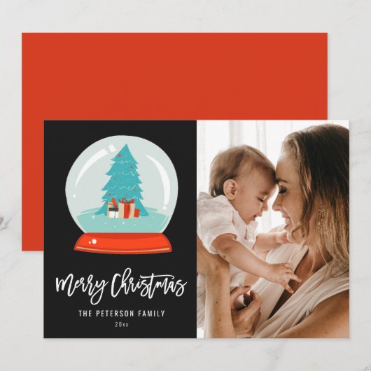 Kleurrijk Wereldbol voor de middeleeuwse moderne b Feestdagenkaart (Voorkant / Achterkant)