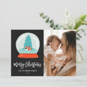 Kleurrijk Wereldbol voor de middeleeuwse moderne b Feestdagenkaart (Staand voorkant)