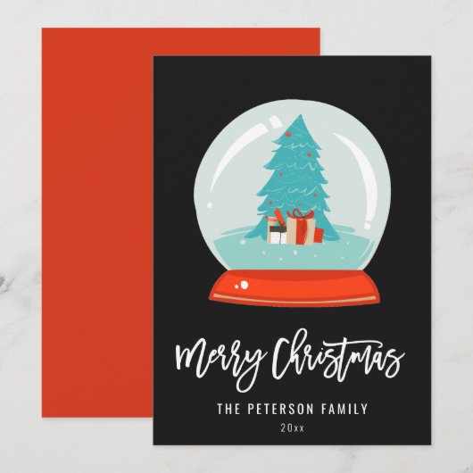 Kleurrijk Wereldbol voor de middeleeuwse moderne b Feestdagenkaart (Voorkant / Achterkant)