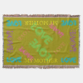 Kleurrijk werpt Mijn Moeder Deken (Voorkant)