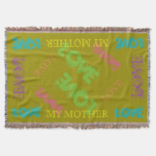 Kleurrijk werpt Mijn Moeder Deken