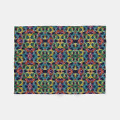 Kleurrijk Wervelend Patroon Dekbed Fleece Deken (Voorkant (Horizontaal))