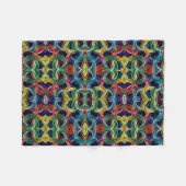 Kleurrijk Wervelend Patroon Dekbed Fleece Deken (Voorkant (Horizontaal))