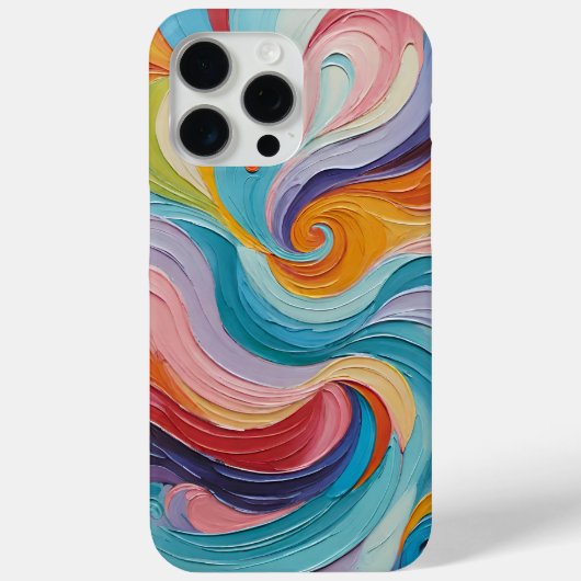 Kleurrijk wervelkunstpatroon Case-Mate iPhone case (Achterkant)