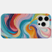 Kleurrijk wervelkunstpatroon Case-Mate iPhone case (Achterkant (horizontaal))