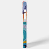 Kleurrijk wervelkunstpatroon Case-Mate iPhone case (Achterkant / Links)
