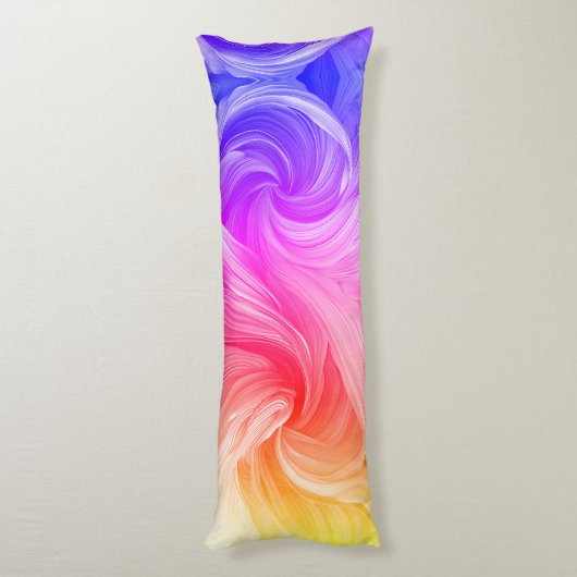 Kleurrijk wervellichaam kussen (Achterkant (Verticaal))