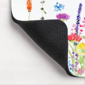 kleurrijk wild bloemveld muismat (Hoek)