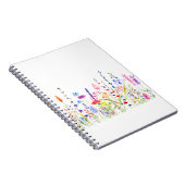 kleurrijk wild bloemveld notitieboek (Rechterzijde)