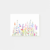 kleurrijk wild bloemveld post-it® notes (Voorkant)