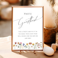 Kleurrijk Wildbloemen | Weide Foto Guestbook Bord