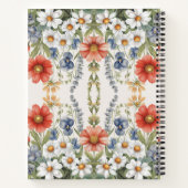 Kleurrijk Wilde Bloemen Notitieboek (Achterkant)
