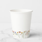 Kleurrijk Wildflower Baby shower Papieren Bekers (Achterkant)