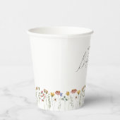 Kleurrijk Wildflower Baby shower Papieren Bekers (Rechts)