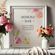 Kleurrijk Wildflower Bruidsdouche Mimosa Bar Bord