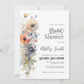 Kleurrijk Wildflower Floral Vrijgezellenfeest Kaart (Voorkant)