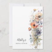 Kleurrijk Wildflower Floral Vrijgezellenfeest Kaart (Achterkant)