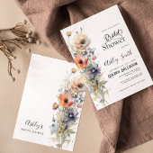 Kleurrijk Wildflower Floral Vrijgezellenfeest Kaart