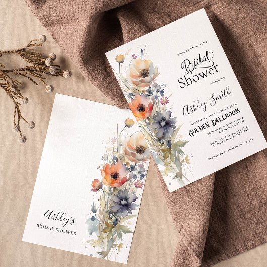 Kleurrijk Wildflower Floral Vrijgezellenfeest Kaart