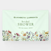 Kleurrijk Wildflower Floral Vrijgezellenfeest Spandoek (Horizontaal)