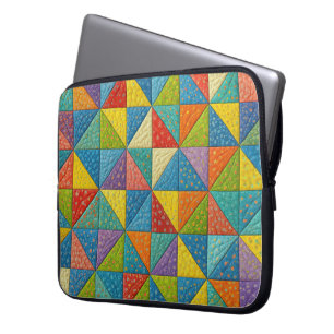 Kleurrijk Windmolen Dekbedontwerp Laptop Sleeve