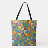 Kleurrijk Windmolen Dekbedontwerp Tote Bag (Voorkant)