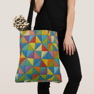 Kleurrijk Windmolen Dekbedontwerp Tote Bag