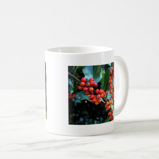 Kleurrijk wintercadeau koffiemok (Voorkant rechts)