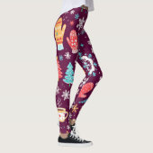 Kleurrijk winterpatroon leggings (Rechts)