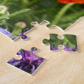 kleurrijk, wit, rood, papaver, weide, natuur, legpuzzel (Zijkant)
