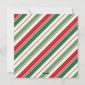 Kleurrijk Witte Olifant Kerstvakantiefeest Feestdagenkaart (Achterkant)