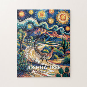 Kleurrijk woestijnlandschap van Joshua Tree Roadru Legpuzzel