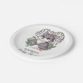 Kleurrijk Wolf Baby shower Papieren Bordje (Gekanteld)