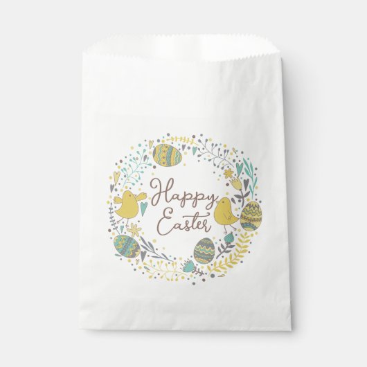 Kleurrijk Wreater of Joyful Chicks Eggs and Greeti Bedankzakje (Voorkant)