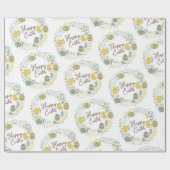 Kleurrijk Wreater of Joyful Chicks Eggs and Greeti Cadeaupapier (Vlak)