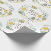 Kleurrijk Wreater of Joyful Chicks Eggs and Greeti Cadeaupapier (Hoek)