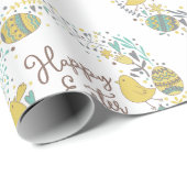 Kleurrijk Wreater of Joyful Chicks Eggs and Greeti Cadeaupapier (Rol Hoek)