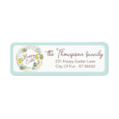 Kleurrijk Wreater of Joyful Chicks Eggs and Greeti Etiket (Voorkant)