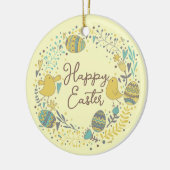 Kleurrijk Wreater of Joyful Chicks Eggs and Greeti Keramisch Ornament (Links)