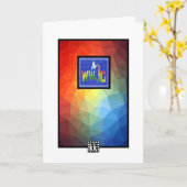 Kleurrijk WWJD Wenskaart Kaart (Gele Bloem)