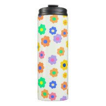 Kleurrijk Y2K-patroon met kleine ventilatoren