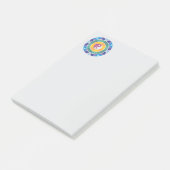 Kleurrijk Yin Yang-patroon Post-it® Notes (Schuin)