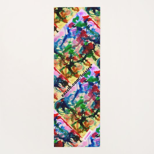 kleurrijk yogamat (Achterkant)