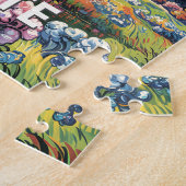 Kleurrijk Yosemite Lentewaterfall Wandelpad Legpuzzel (Zijkant)