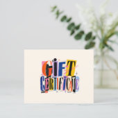 Kleurrijk Zakelijk Cadeaubon (Staand voorkant)