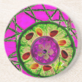 kleurrijk zandsteen onderzetter