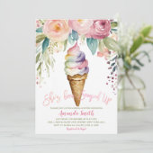 Kleurrijk, ze heeft een Vrijgezellenfeest feestje  Kaart (Staand voorkant)