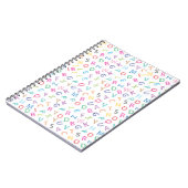 Kleurrijk zebra alfabet voor kinderen notitieboek (Linkerzijde)