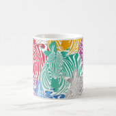 Kleurrijk zebra naadloos patroon. Wilde dierstof Koffiemok (Center)